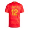 Maillot de Supporter Espagne Joselu 12 Domicile Euro 2024 Pour Homme